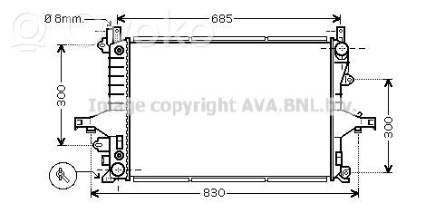 Volvo S60 Coolant radiator 