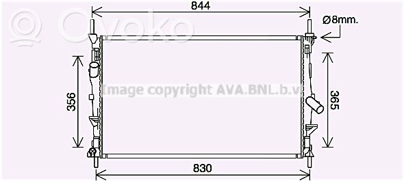 Ford Transit Radiator lichid răcire 