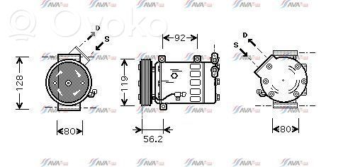Citroen C3 Compressore aria condizionata (A/C) (pompa) 