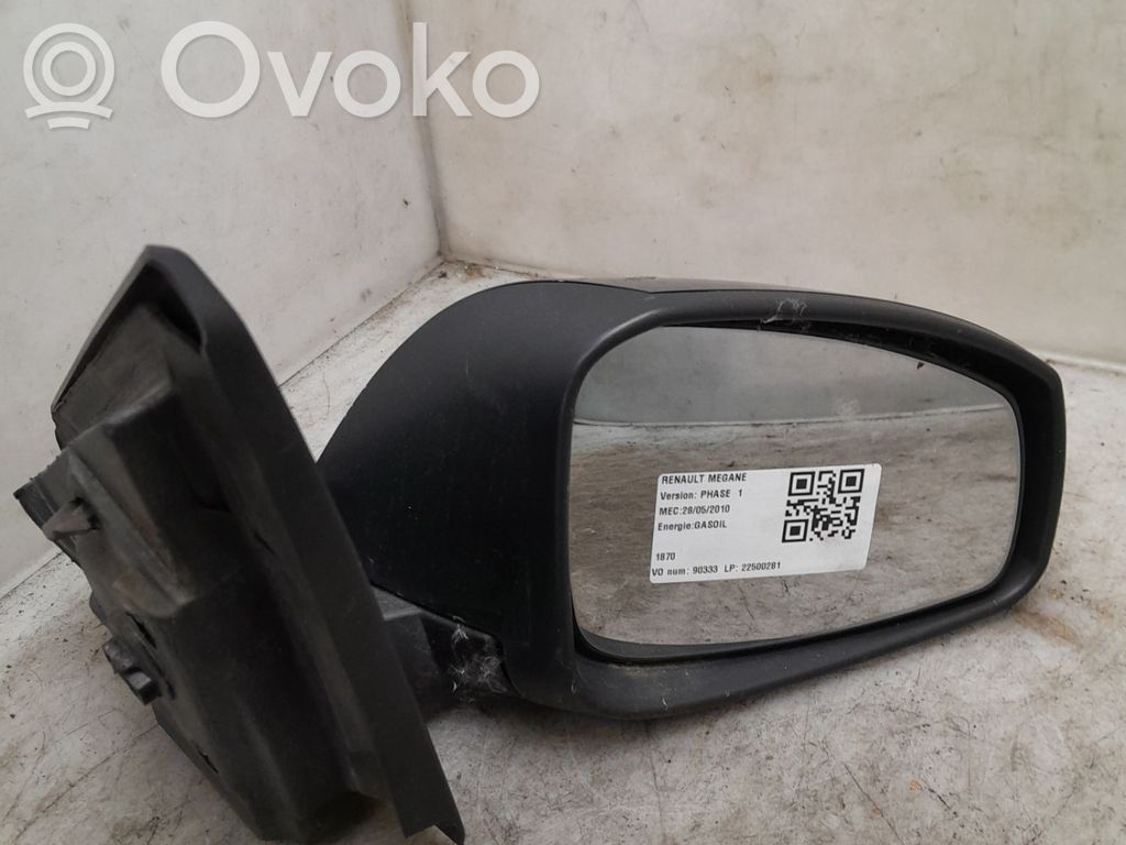 Renault Megane III Specchietto retrovisore elettrico portiera anteriore