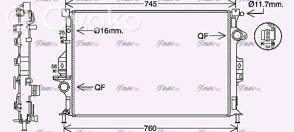 Ford Kuga II Coolant radiator 