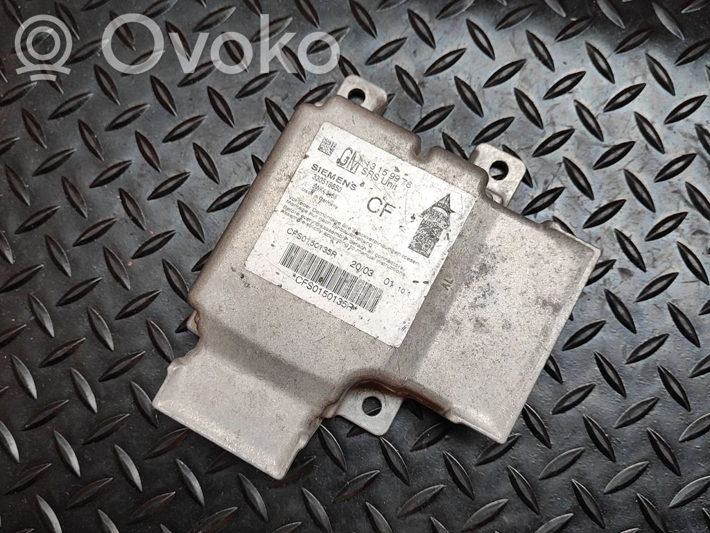 Opel Vectra C Airbag control unit/module 