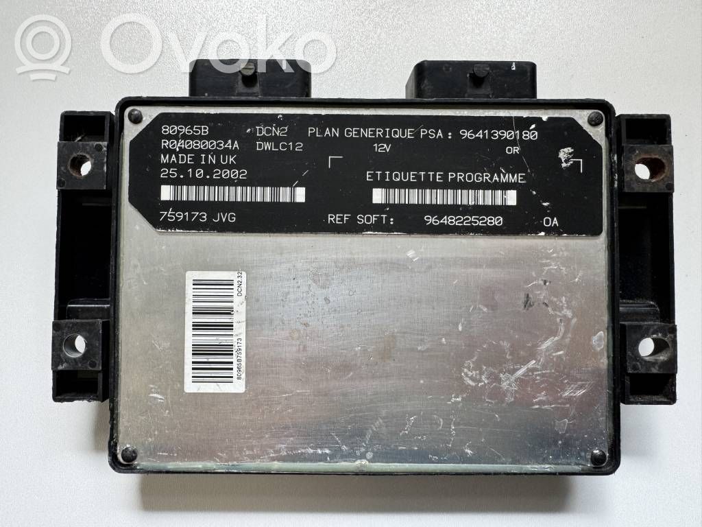 Peugeot 206 Engine control unit/module 