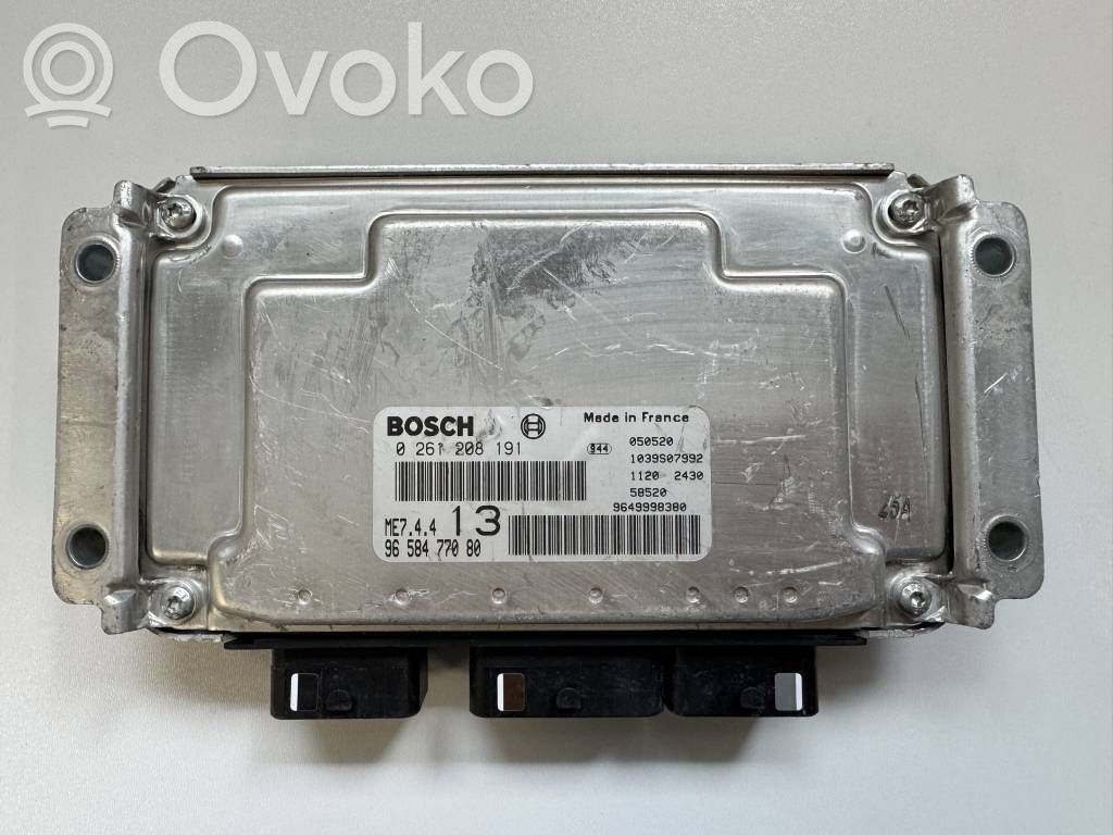 Peugeot 1007 Engine control unit/module 