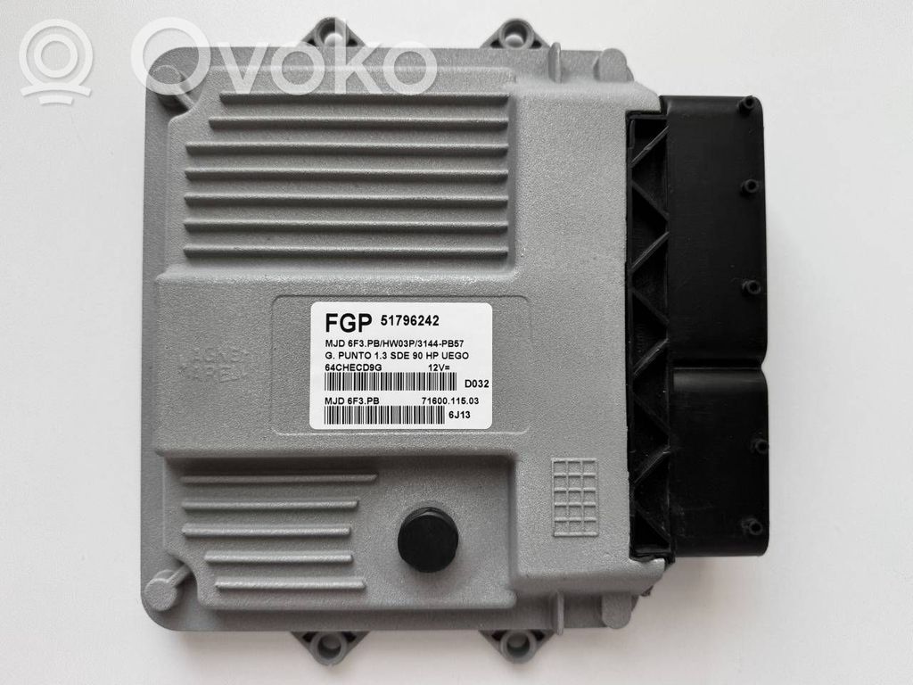 Fiat Punto (188) Sterownik / Moduł ECU 