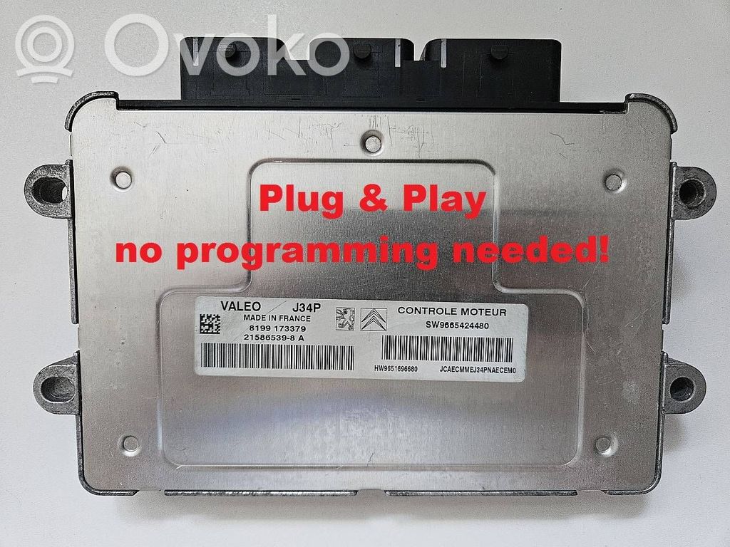 Engine control unit/module   9665424480,9651696680,215865398A,HW9651696680,J34P,SW9665424480