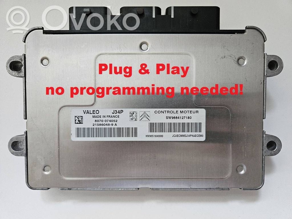 Engine control unit/module   9664127180,9651696680,215860489A,HW9651696680,J34P,SW9664127180