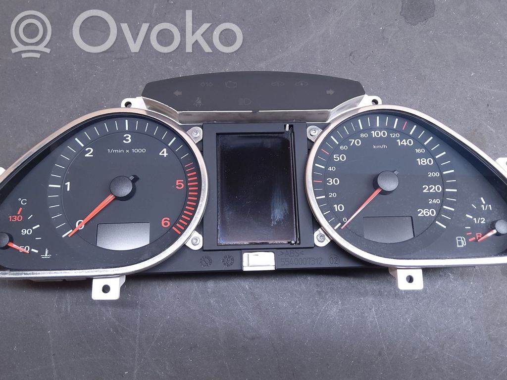 Audi A6 S6 C6 4F Speedometer (instrument cluster) 