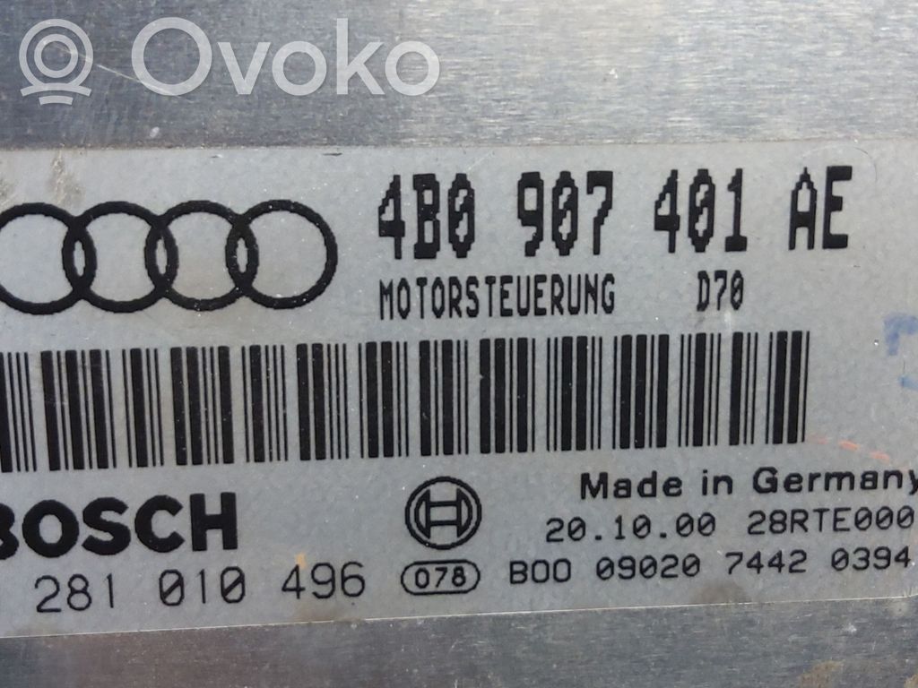 Audi A6 S6 C5 4B Engine control unit/module ECU 