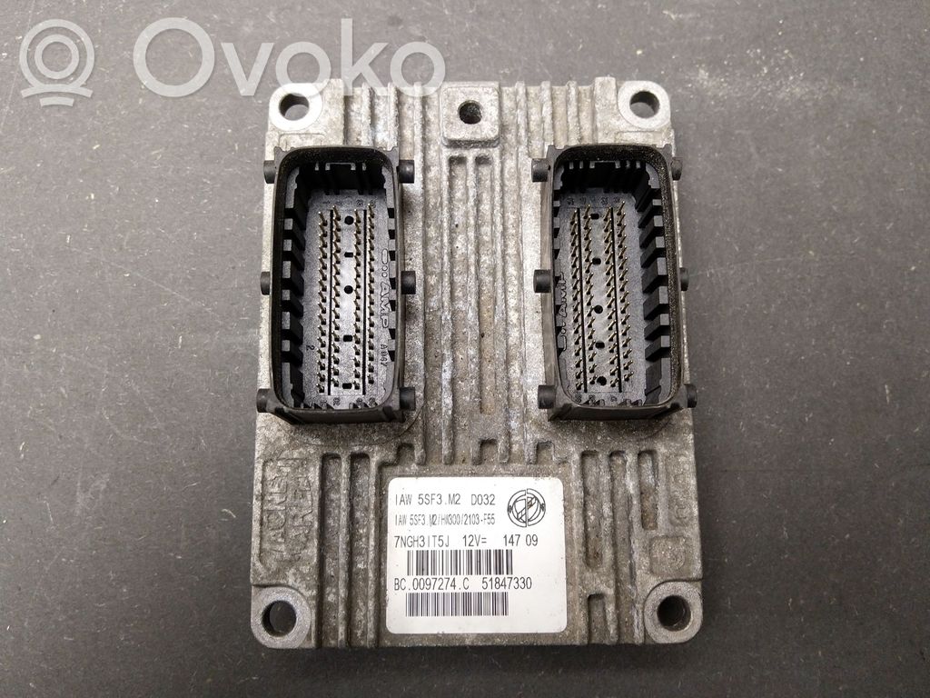 Engine control unit/module   51847330,IAW5SF3M2DO32