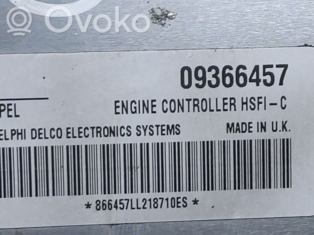 Engine control unit/module ECU   09366457