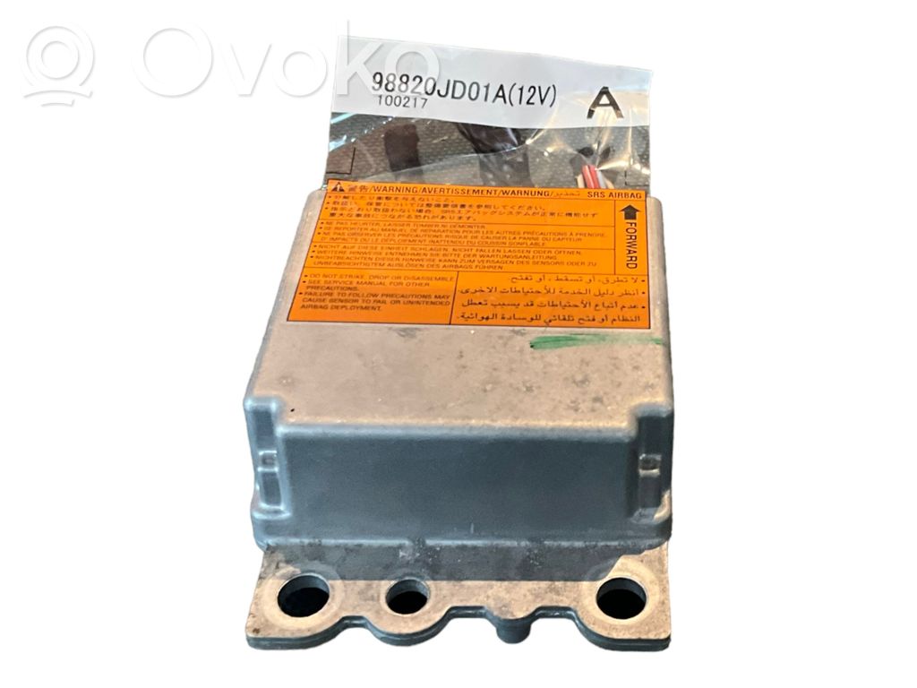 Sterownik / Moduł Airbag   98820JD01A,100217