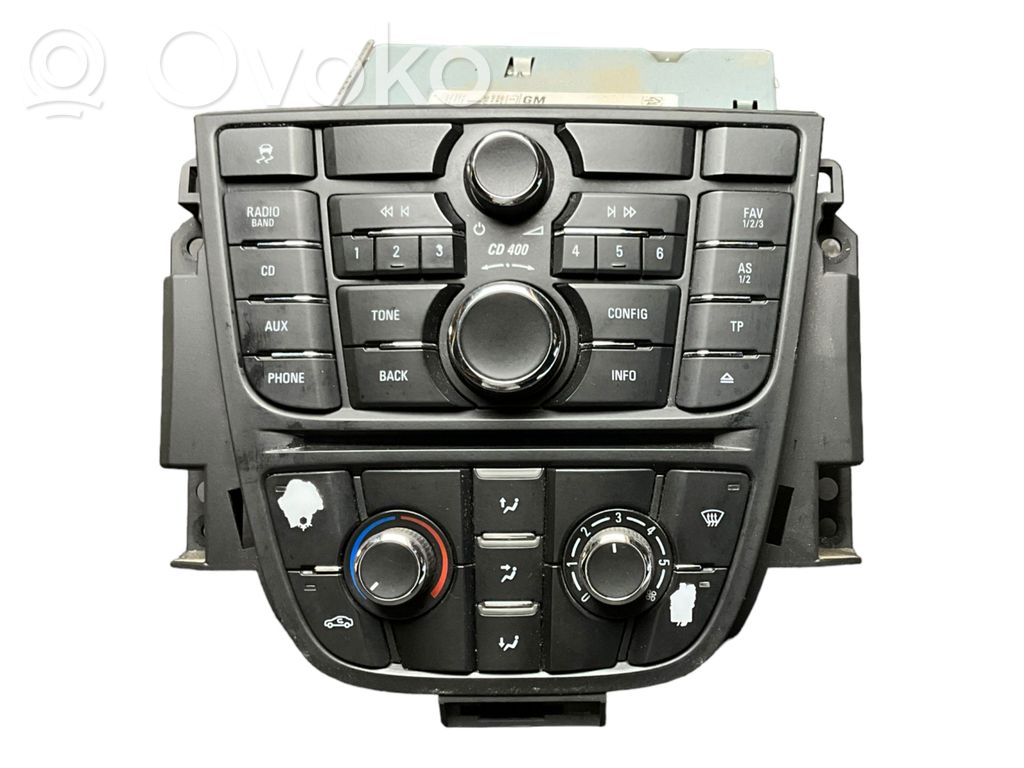 Opel Astra J Climate control unit 