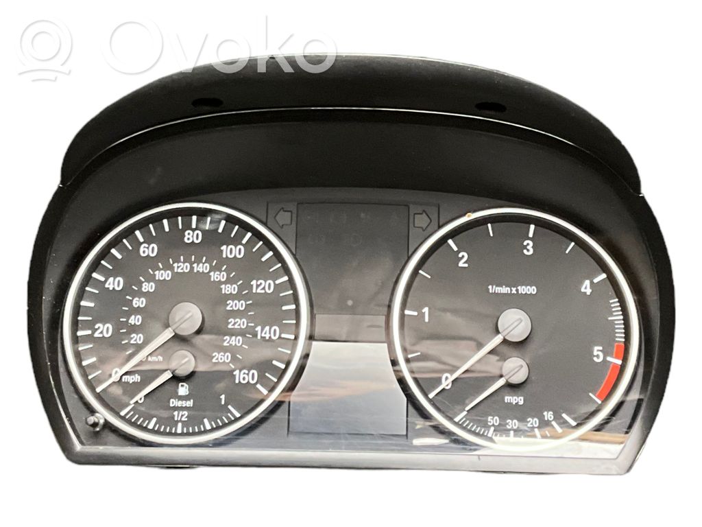 BMW 3 E90 E91 Spidometrs (instrumentu panelī) 