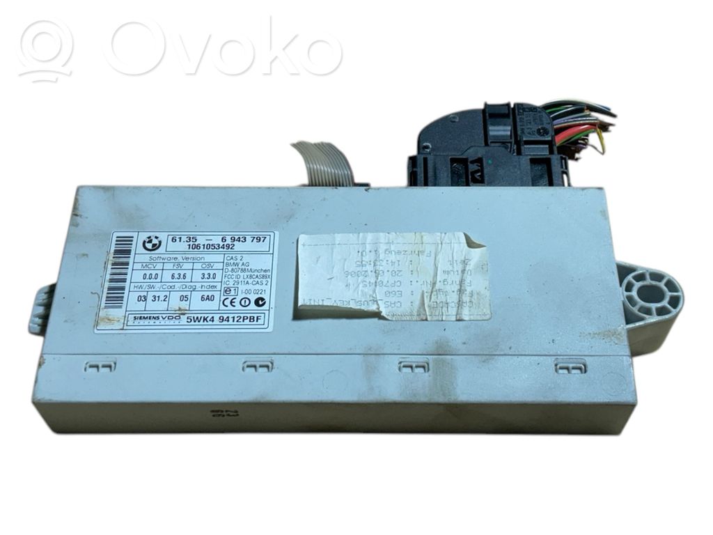 BMW 5 E60 E61 Unité de contrôle module CAS 
