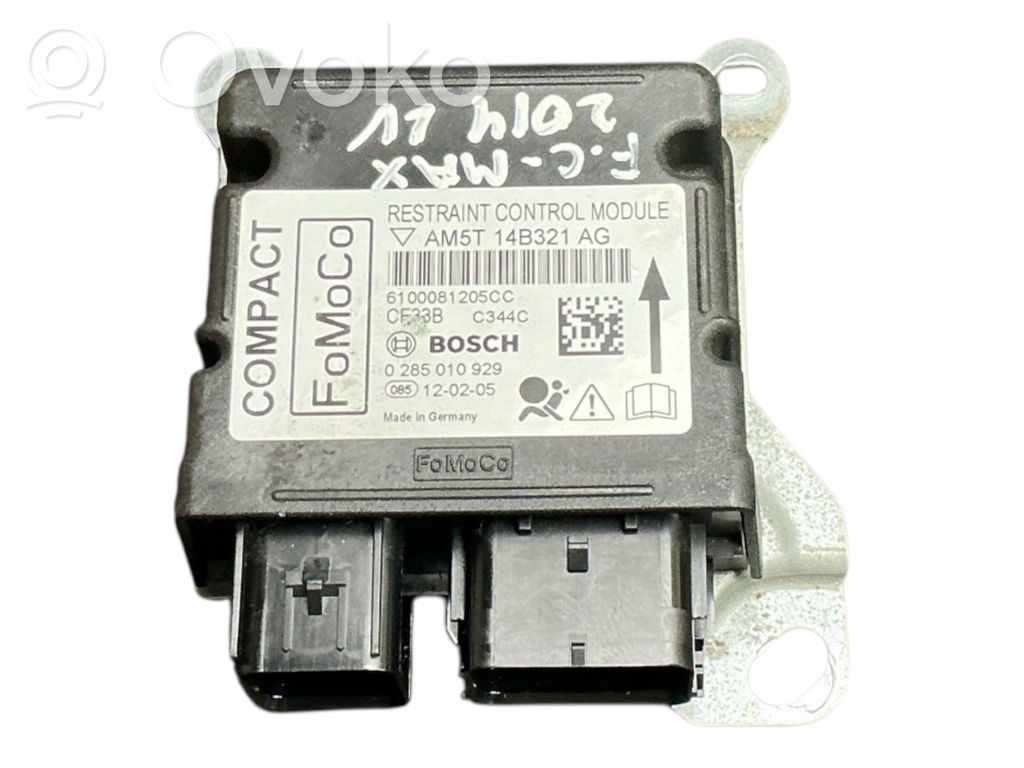 Sterownik / Moduł Airbag   AM5T14B321AG,0285010929,6100081205CC
