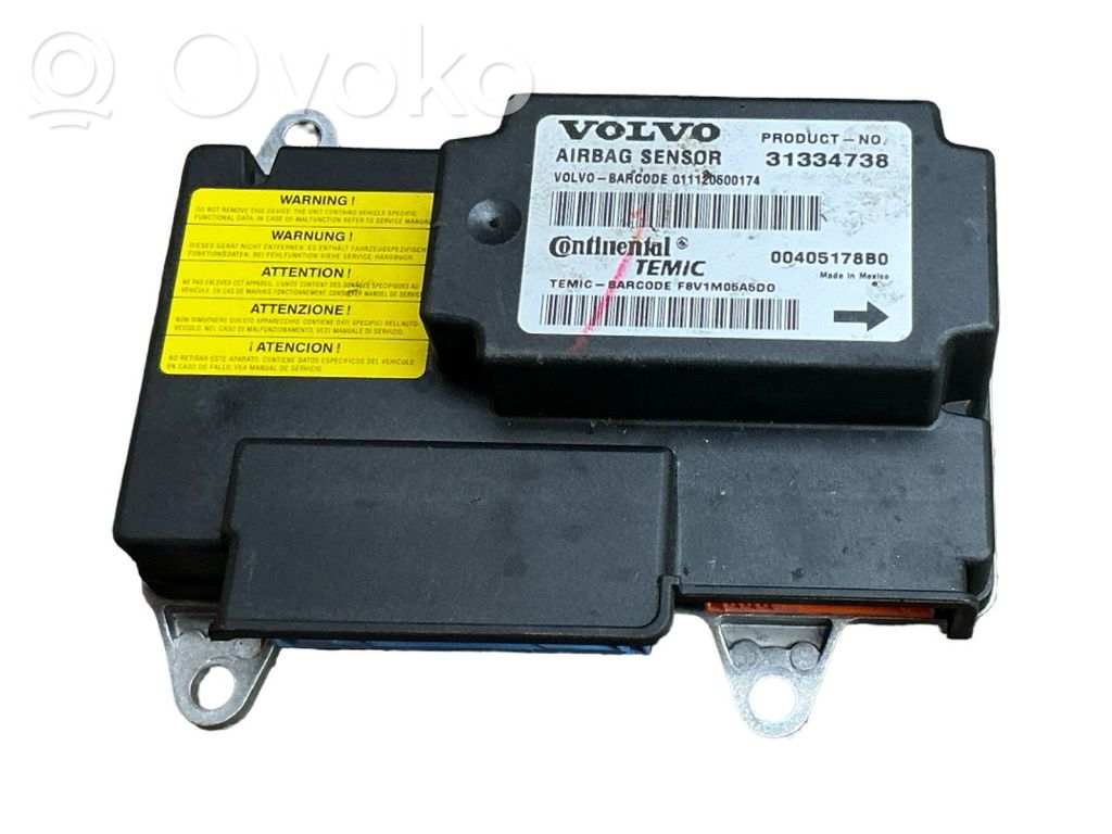 Volvo V50 Airbag control unit/module 