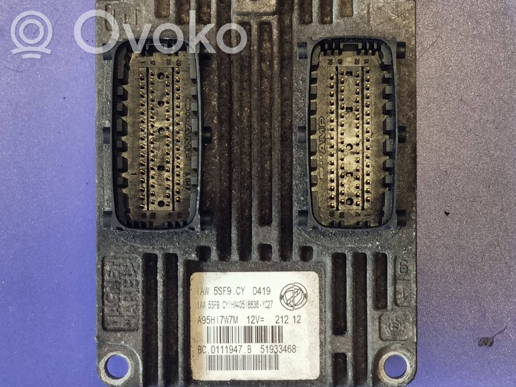 Engine control unit/module ECU   51933468,0111947B,51933468