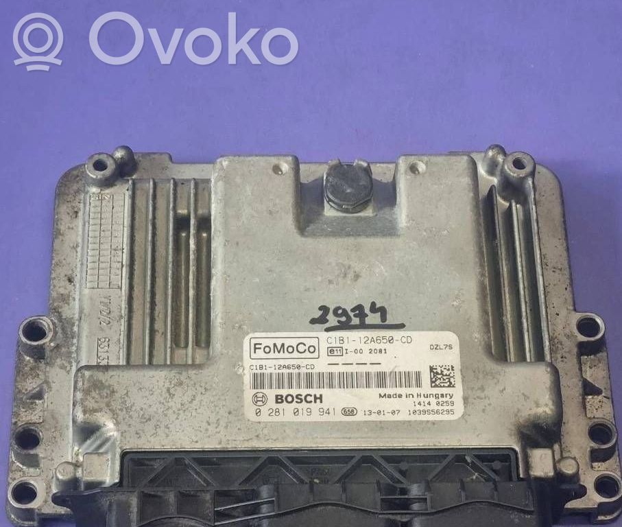 Engine control unit/module   0281019941,C1B112A650CD
