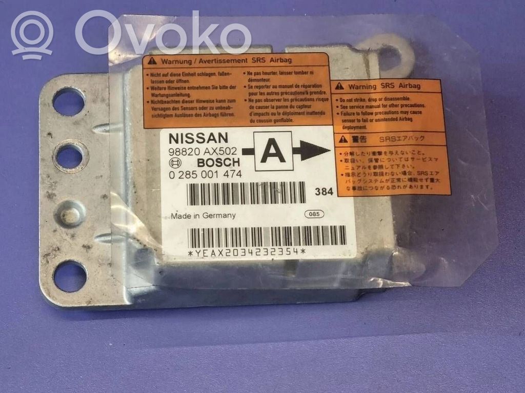 Nissan Micra Airbag control unit/module 