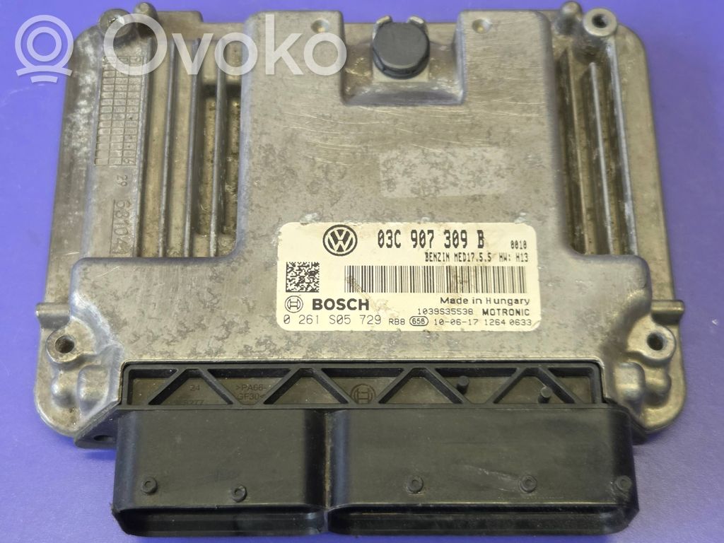 Engine control unit/module   03C907309B,1039S35538,0261S05729