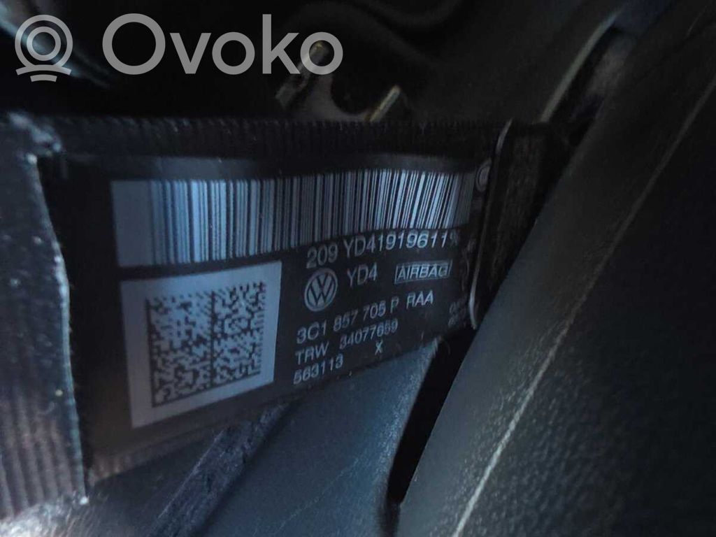 Volkswagen PASSAT B7 Cinturón delantero