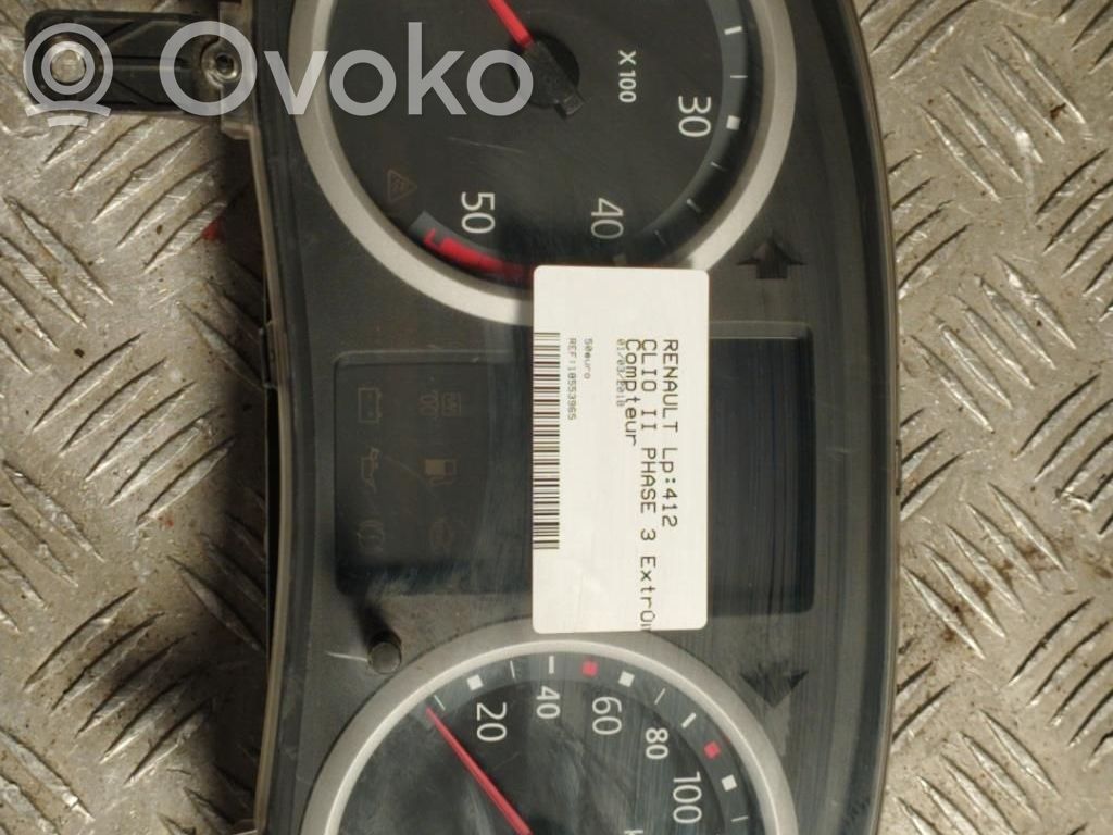 Renault Clio II Spidometras (prietaisų skydelis) 