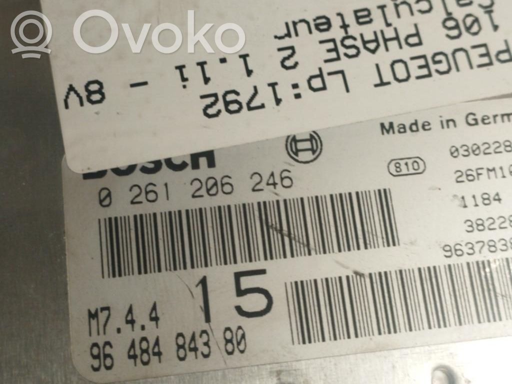 Peugeot 106 Engine control unit/module 
