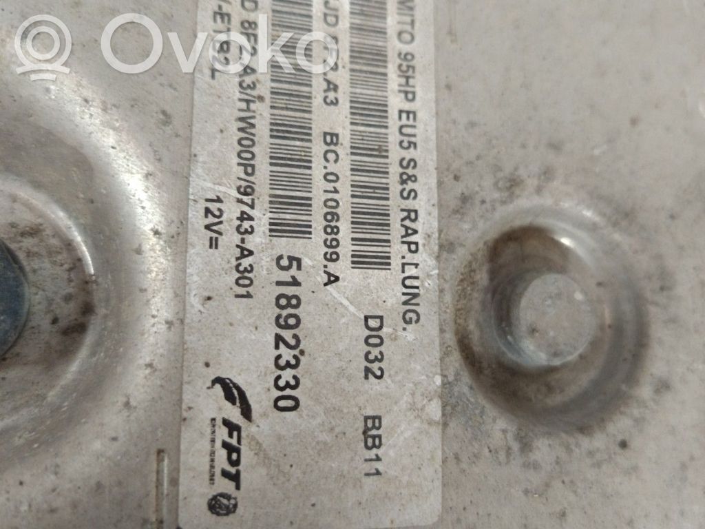 Alfa Romeo Mito Aizdedzes ECU komplekts 