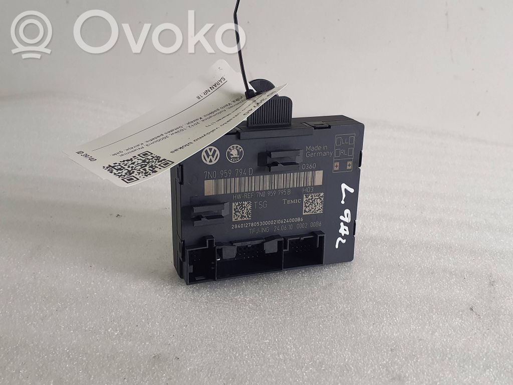 Volkswagen Sharan Door central lock control unit/module 