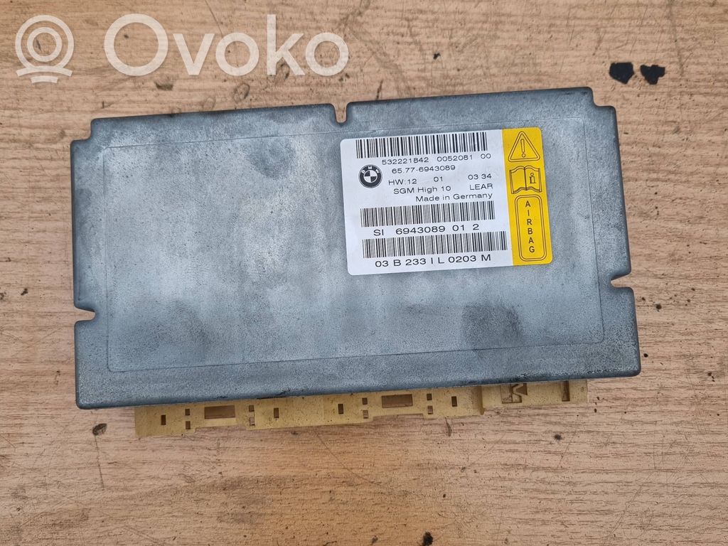 BMW 5 E60 E61 Airbag control unit/module 