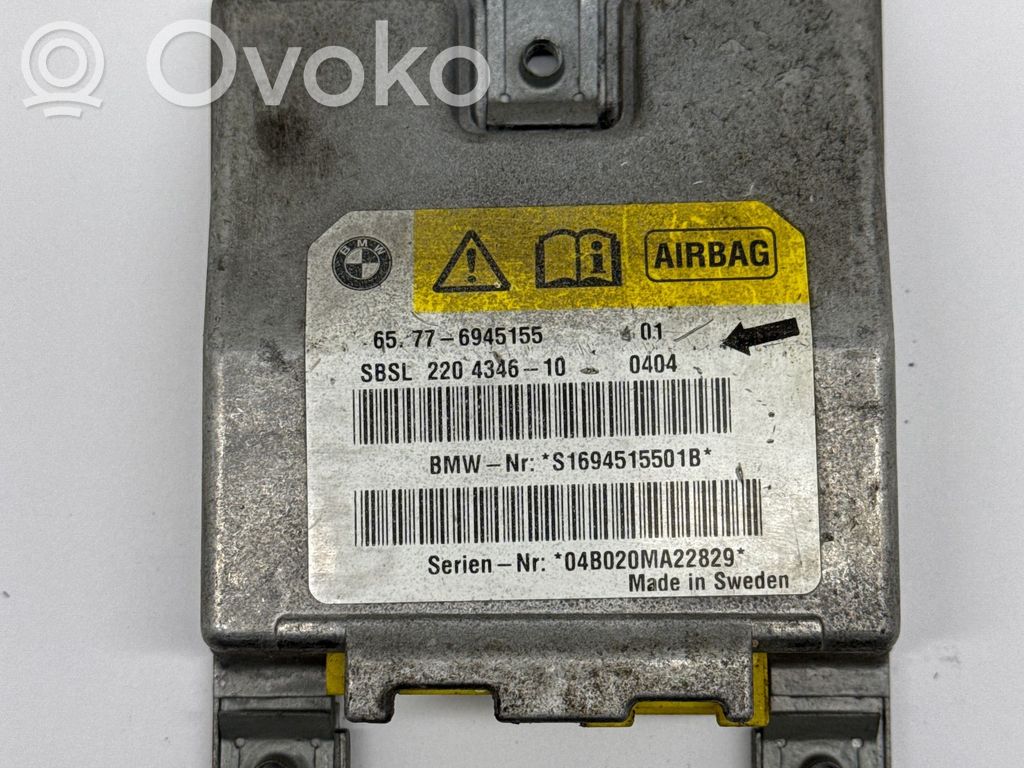 Unidad de control/módulo del Airbag   6945155,220434610,S1694515501B,04B020MA22829