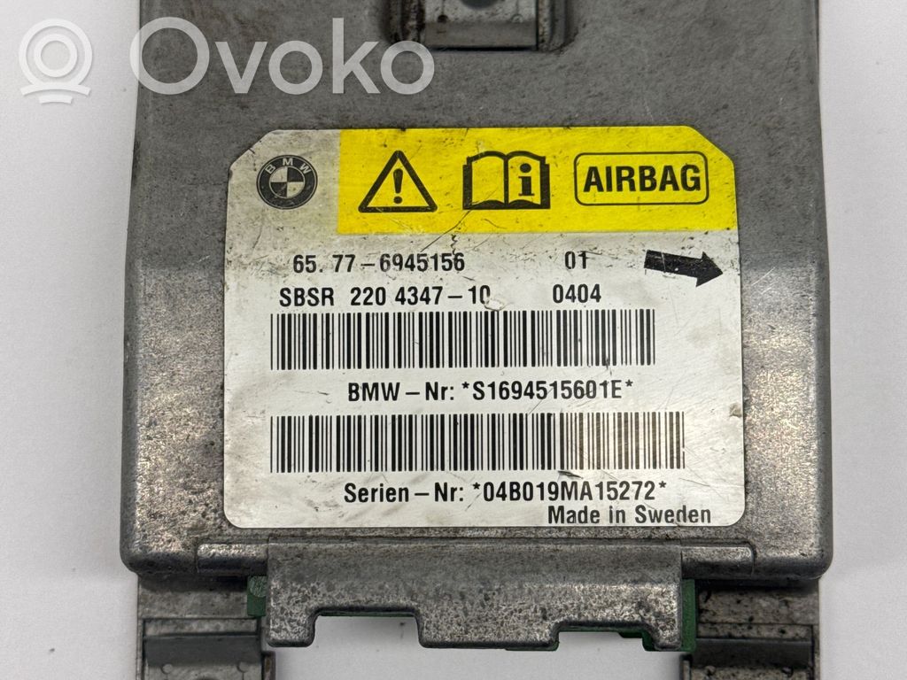 Module de contrôle airbag   6945156,220434710,S1694515601E,04B011MA15272