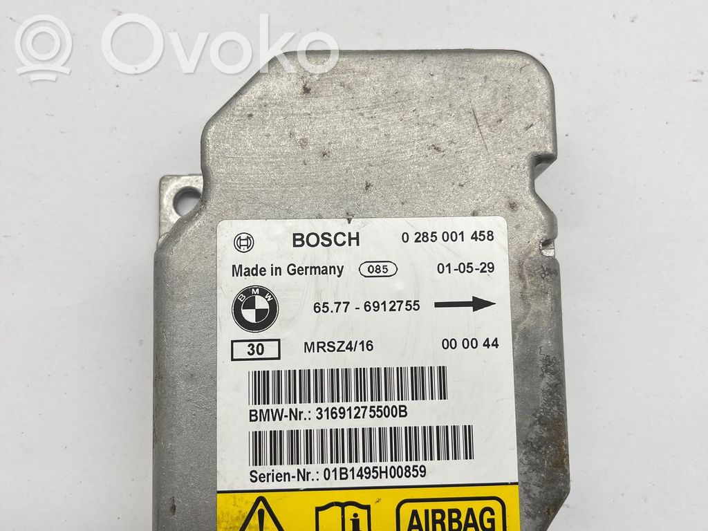 Airbag control unit/module   6912755,31691275500B,0285001458