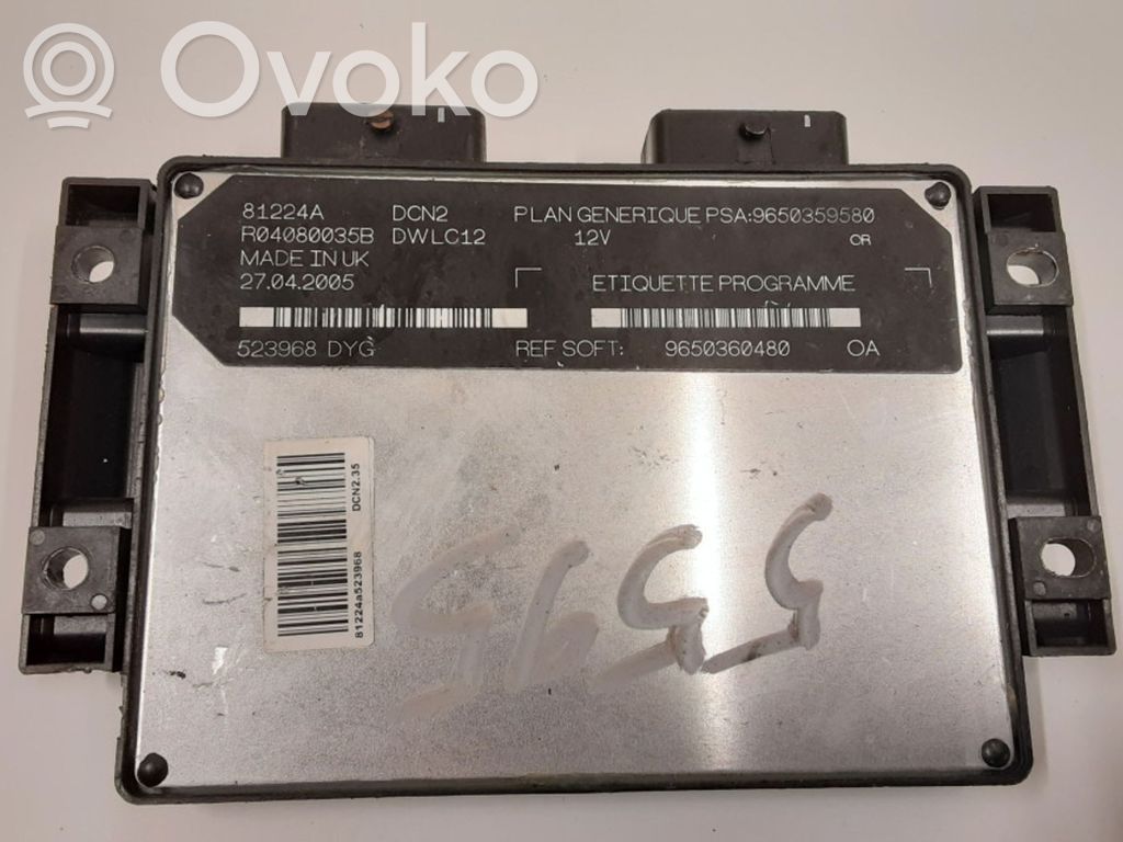Citroen Berlingo Engine control unit/module 