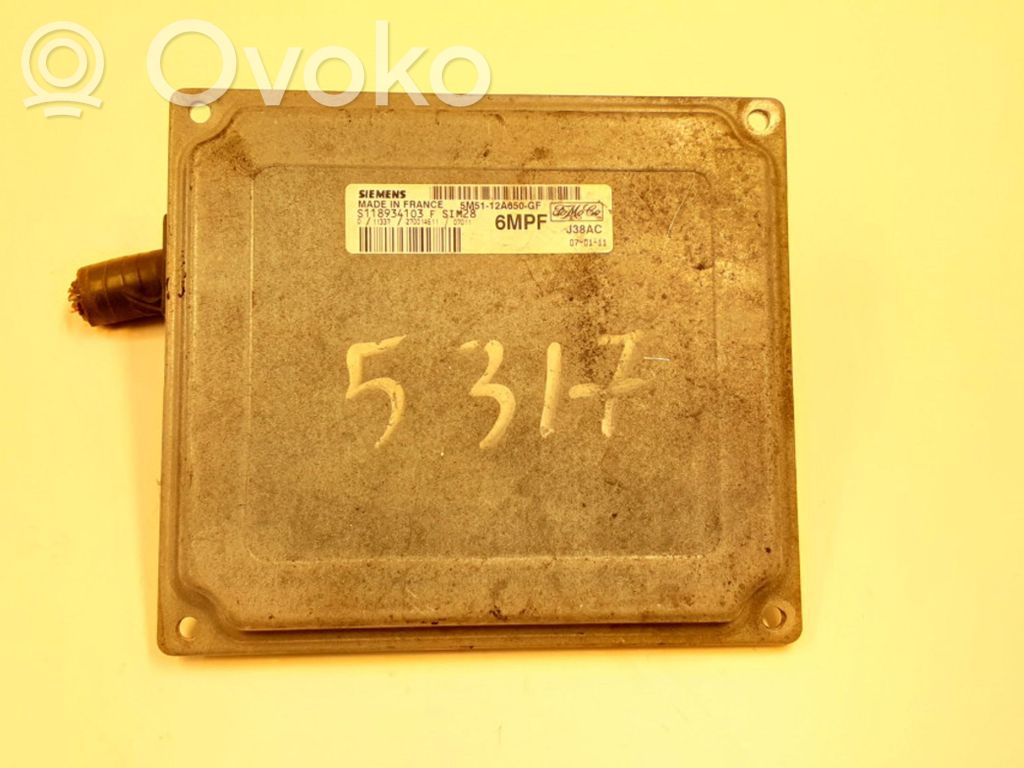 Unidad de control/módulo del motor   S118934103,5M5112A650GF,5317