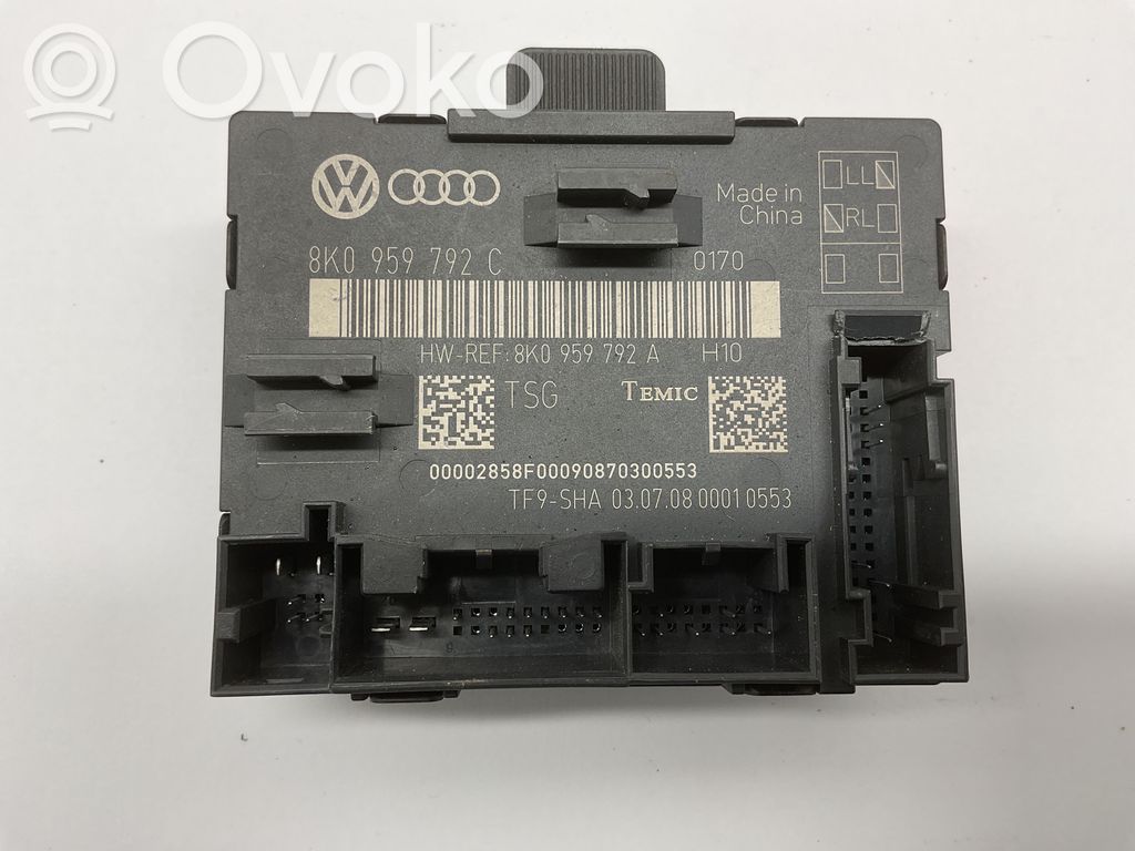 Audi A4 S4 B8 8K Door control unit/module 