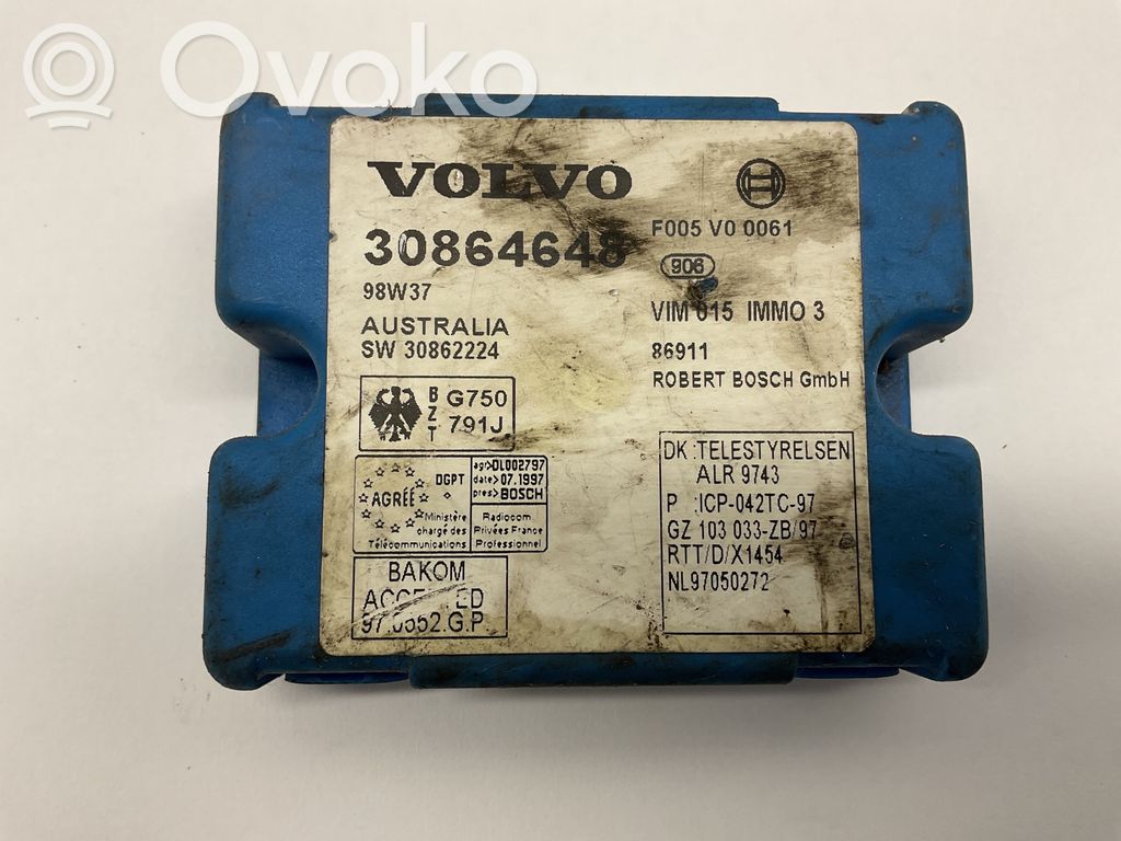 Volvo S40, V40 Ajonestolaitteen ohjainlaite/moduuli 