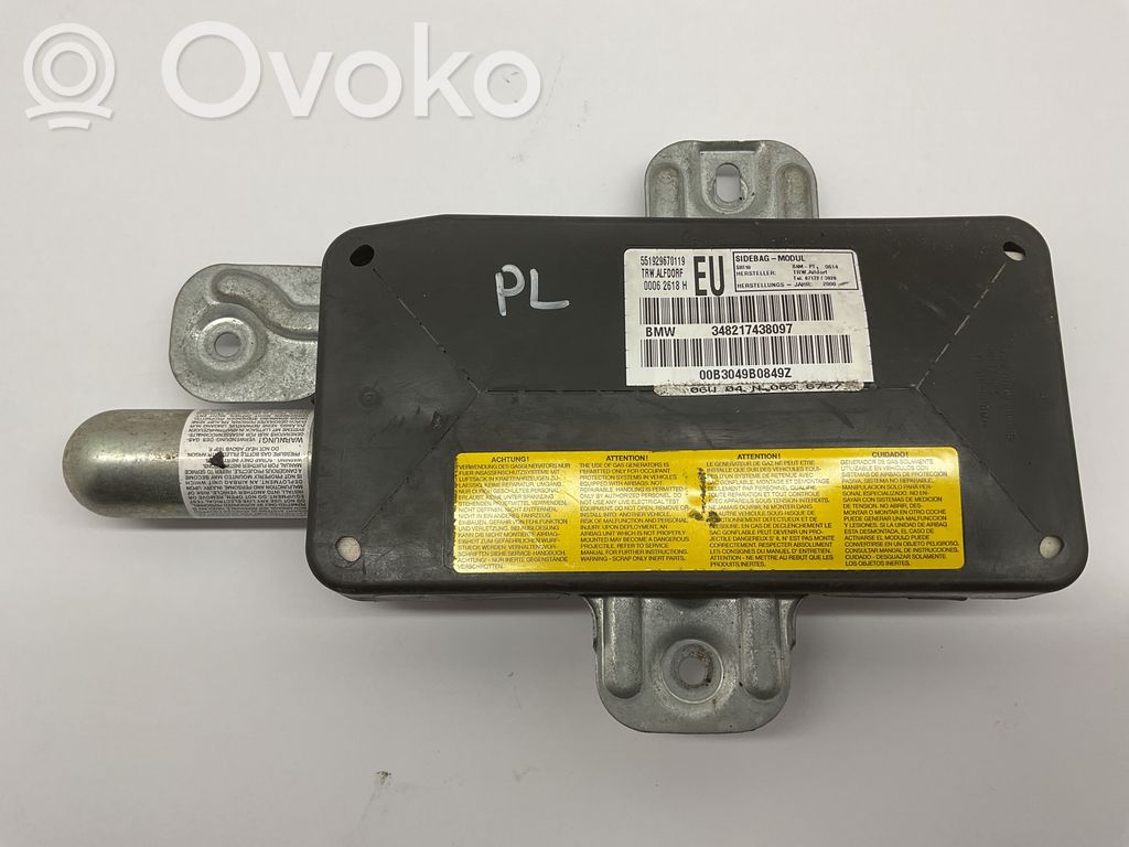 BMW 3 E46 Priekšējo durvju drošības spilvens 