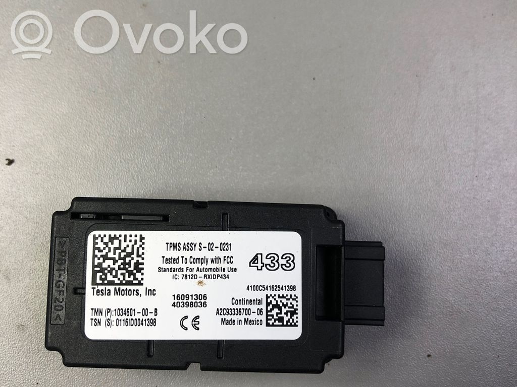 Other control units/modules   103460100B,16091306,A2C93336700,103460100B