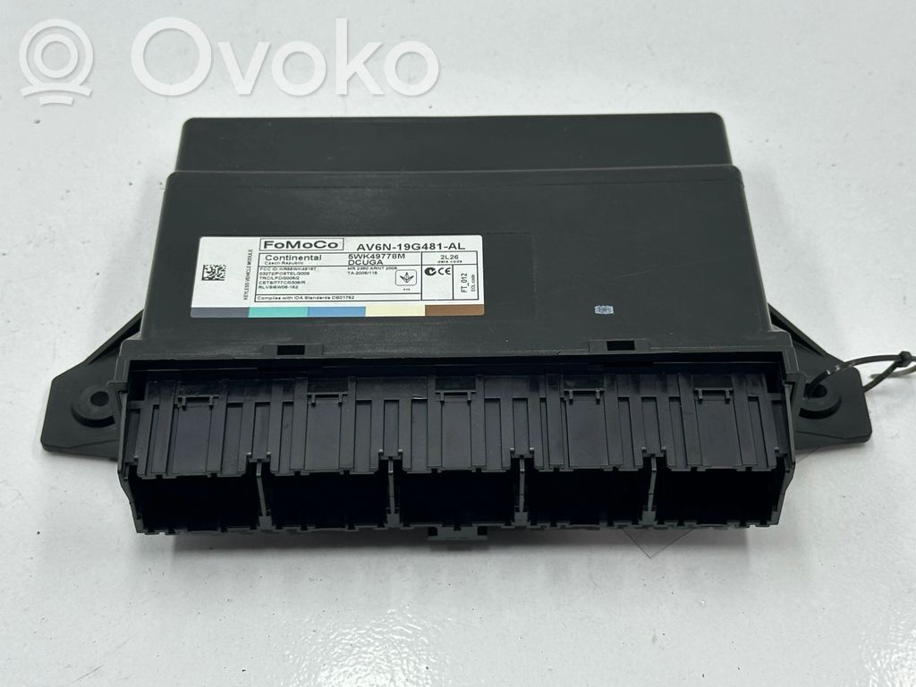 Door central lock control unit/module   AV6N19G481AL,5WK49778M,AV6N19G481AL