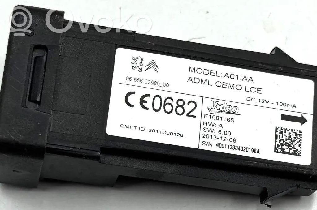 Peugeot 508 RXH Ignition-blocking relay 