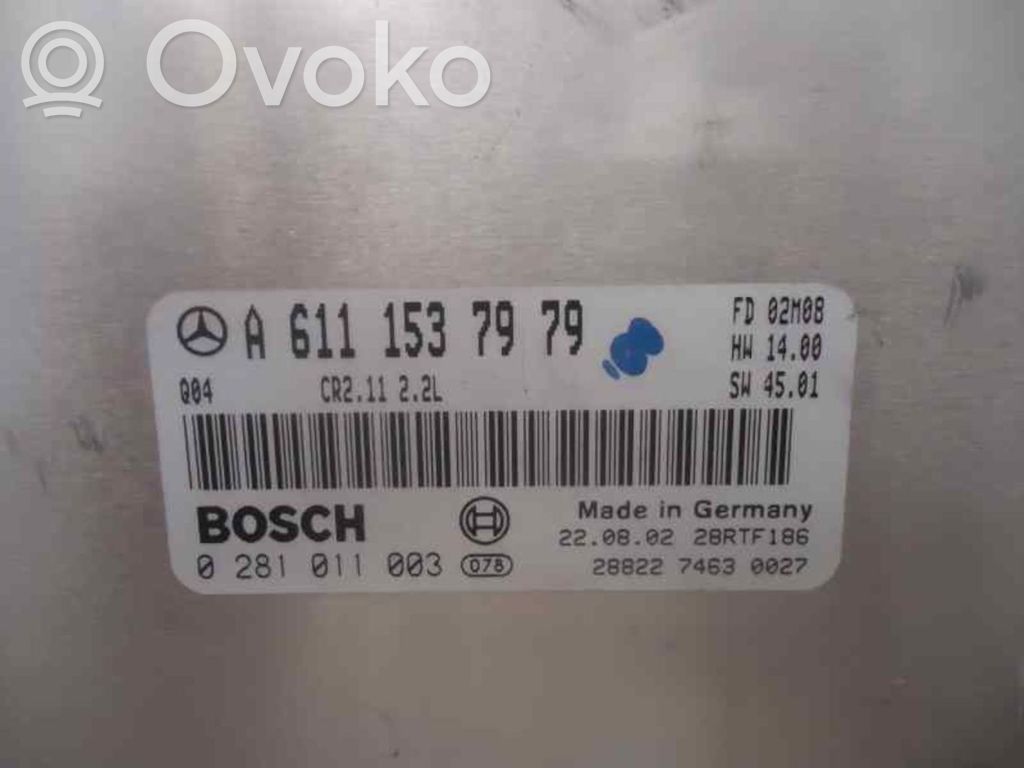 Mercedes-Benz C W203 Engine control unit/module ECU 