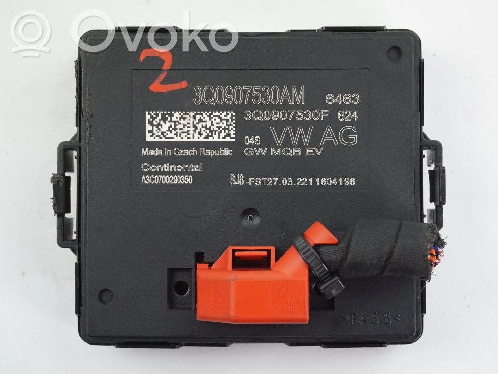 Skoda Superb B8 (3V) Módulo de control Gateway 