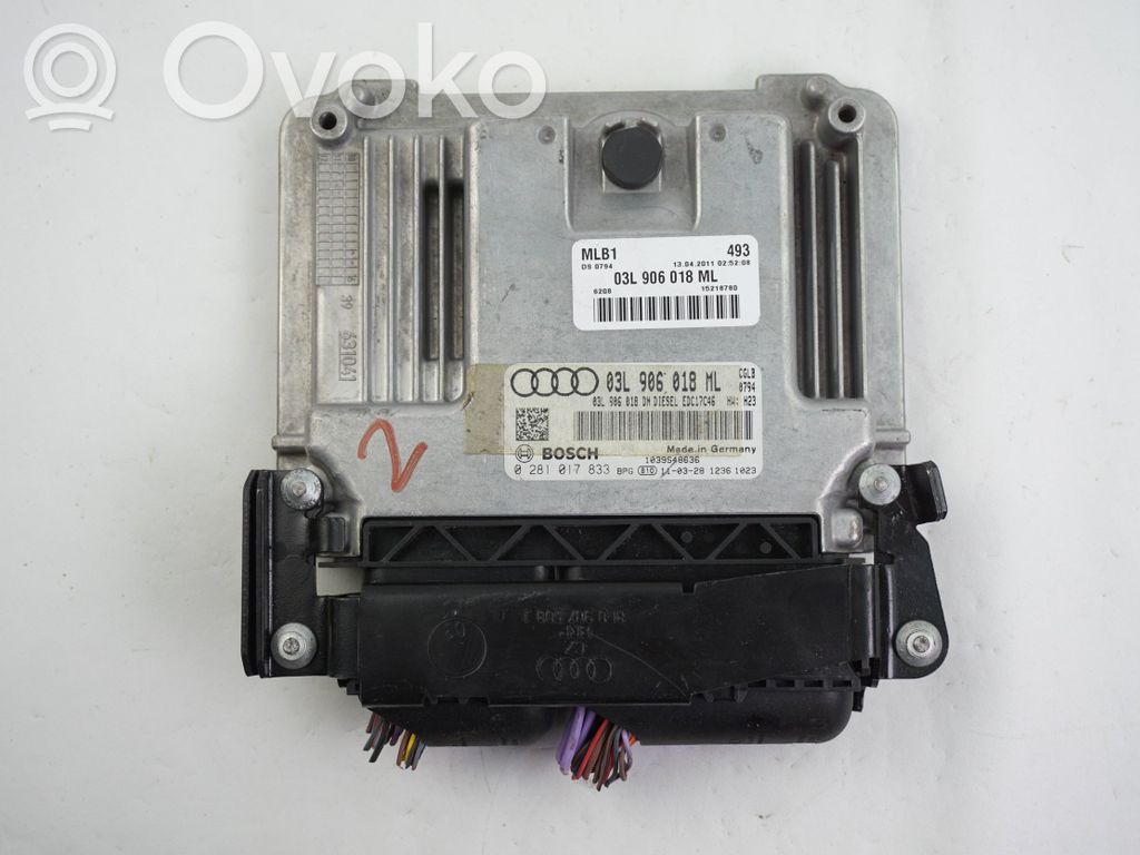 Engine control unit/module   03L906018ML,0281017833