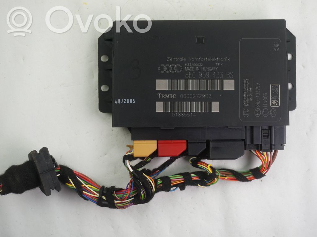 Audi A4 S4 B7 8E 8H Module confort 