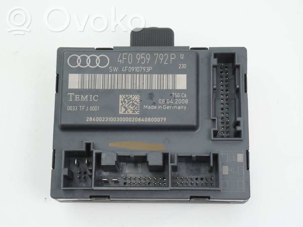 Audi A6 S6 C6 4F Door control unit/module 