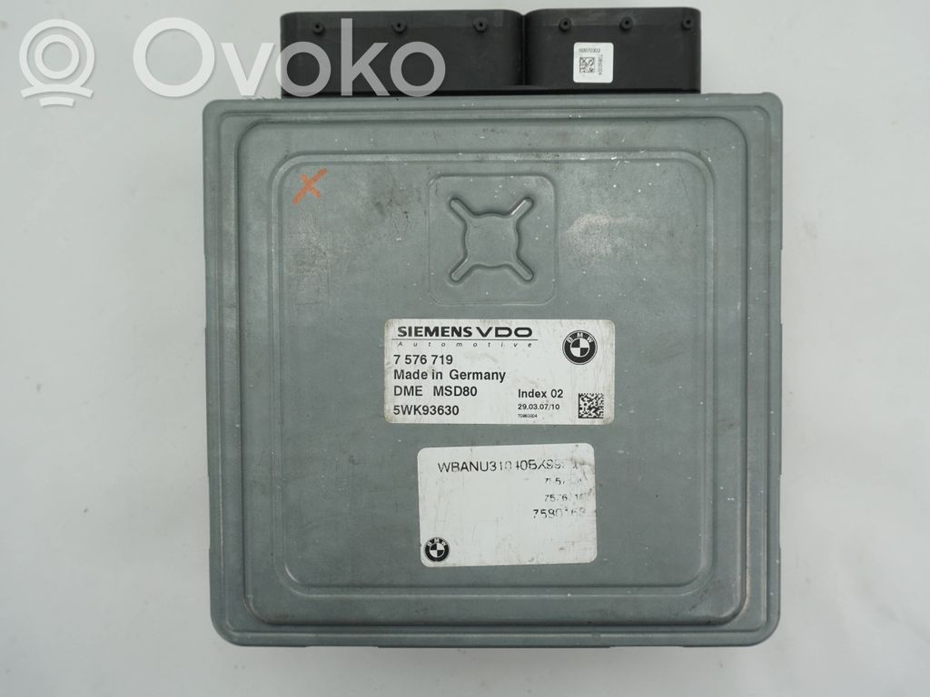 BMW 5 E60 E61 Moottorin ohjainlaite/moduuli 