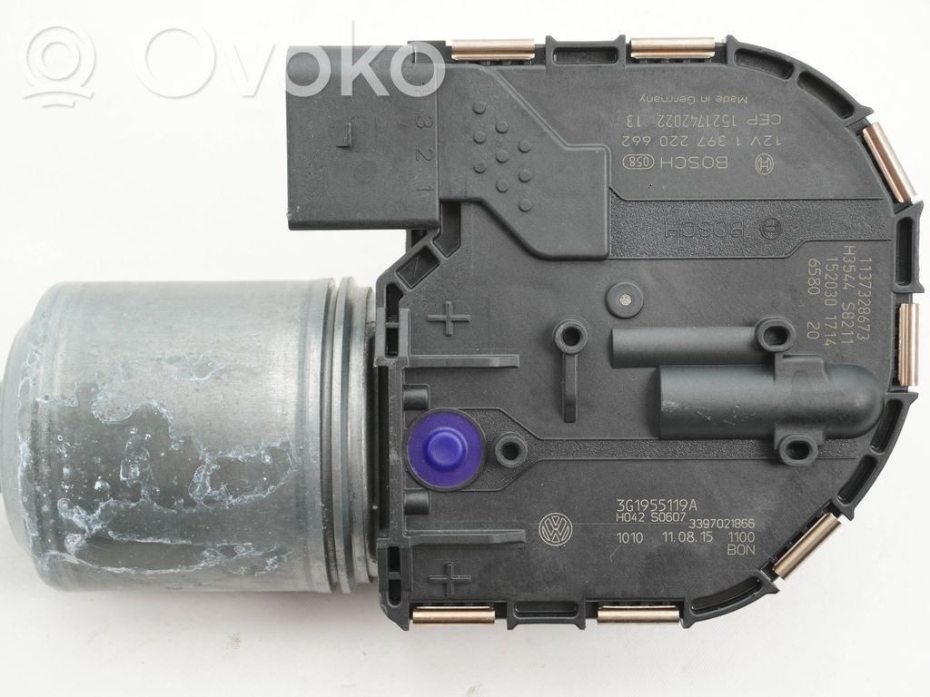Volkswagen PASSAT B8 Mechanizm i silniczek wycieraczek szyby przedniej / czołowej 