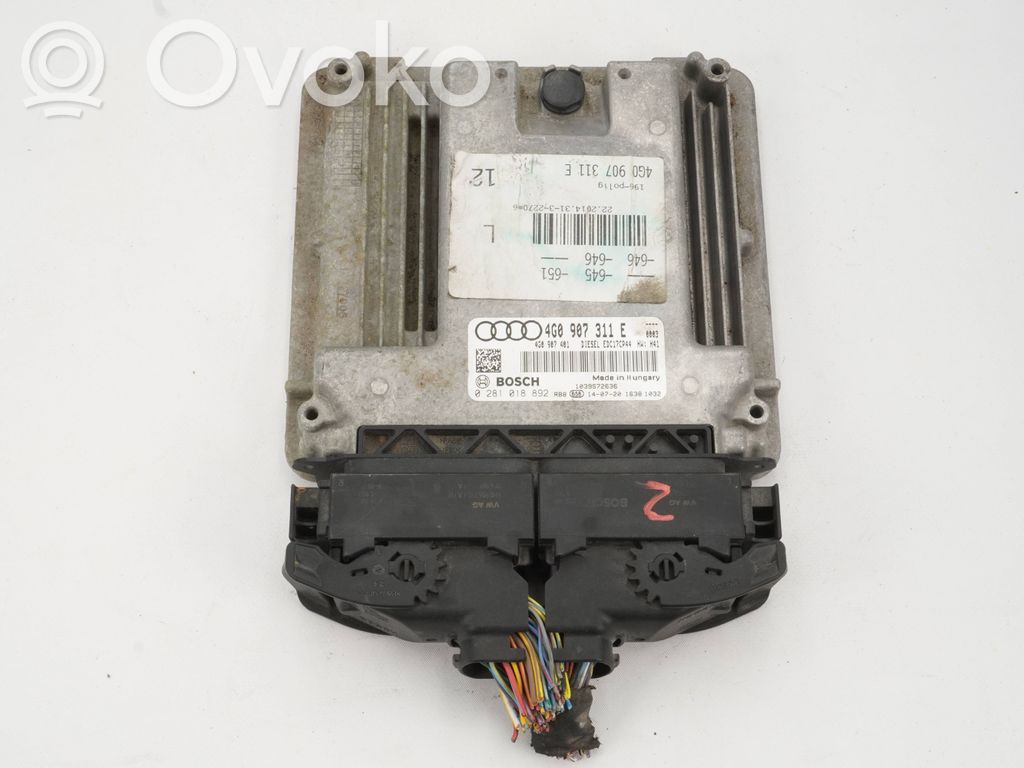 Audi A6 S6 C7 4G Engine control unit/module 